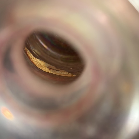 Murano SCAVO island art glass iridescent swirl vase. Ancient Roman style glass - Picture 5 of 8